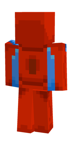 Blue skin: body, back render
