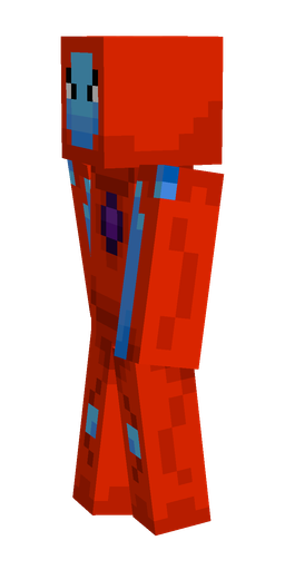 Blue skin: body, left side render