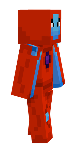 Blue skin: body, right side render