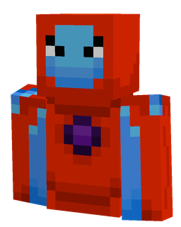 Blue skin: bust render