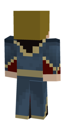 Blue skin: body, back render