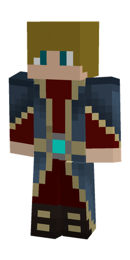 Blue skin: body, front render