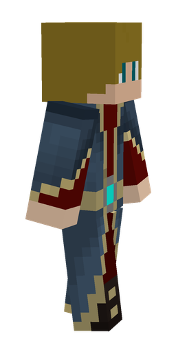 Blue skin: body, right side render