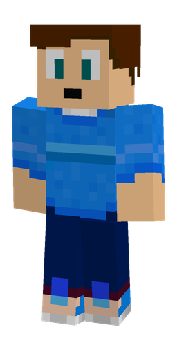 Blue skin: body, front render