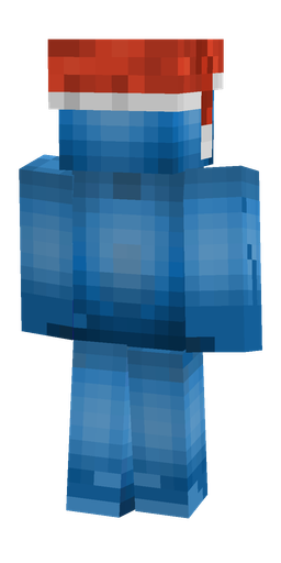 Blue skin: body, back render