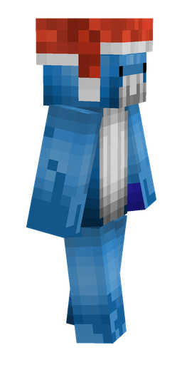 Blue skin: body, right side render