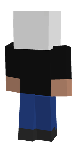 Black skin: body, back render