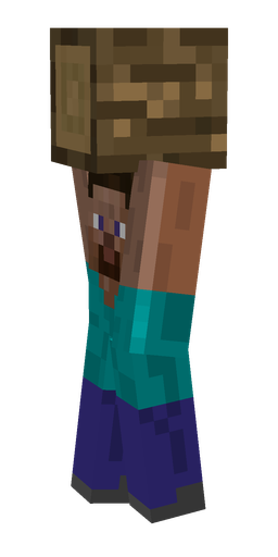 Blue skin: body, left side render