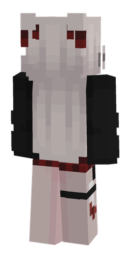Black skin: body, back render