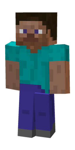 Blue skin: body, front render