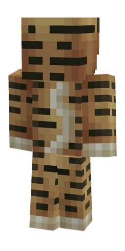 Brown skin: body, back render