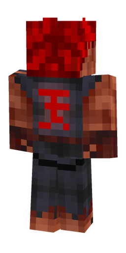Black skin: body, back render