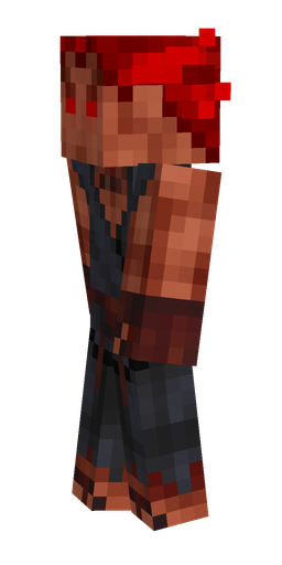 Black skin: body, left side render