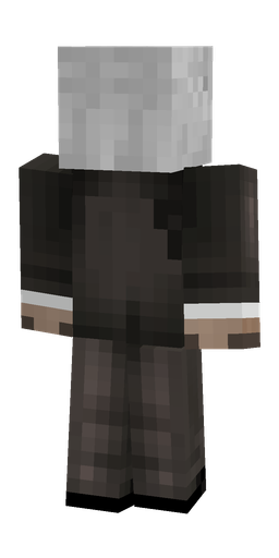 Black skin: body, back render