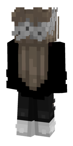 Black skin: body, back render