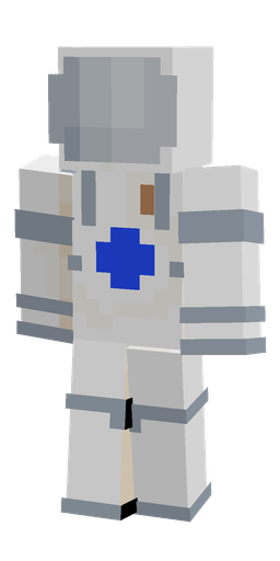 Blue skin: body, front render