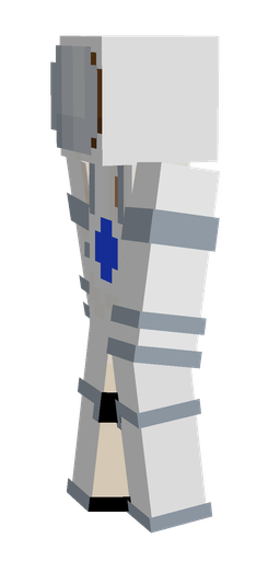 Blue skin: body, left side render
