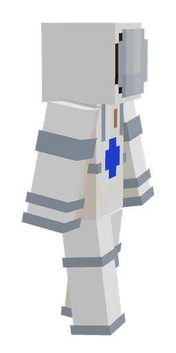 Blue skin: body, right side render