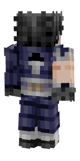 Black skin: body, back render
