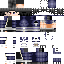 Black skin: raw texture render