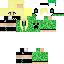 Black skin: raw texture render
