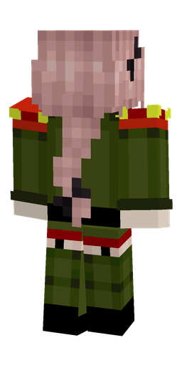 Black skin: body, back render