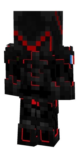 Black skin: body, back render