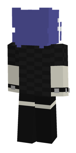 Black skin: body, back render