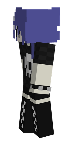 Black skin: body, left side render