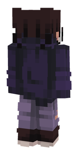 Black skin: body, back render