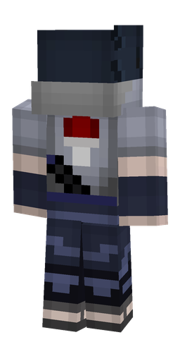 Black skin: body, back render