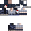 Black skin: raw texture render