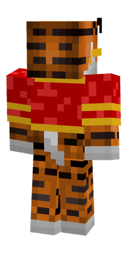 Brown skin: body, back render