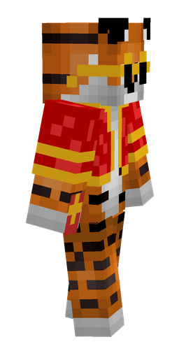 Brown skin: body, right side render