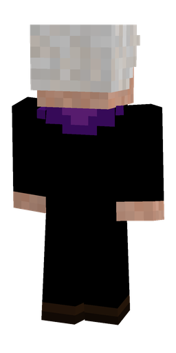 Black skin: body, back render