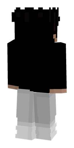 Black skin: body, back render