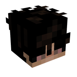 Black skin: head render