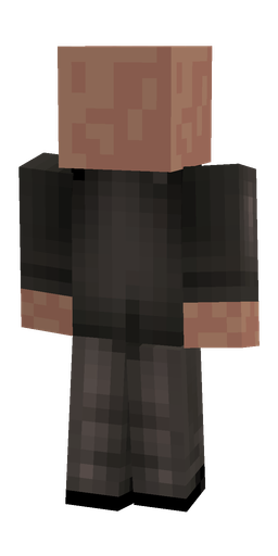 Black skin: body, back render