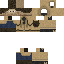 Brown skin: raw texture render