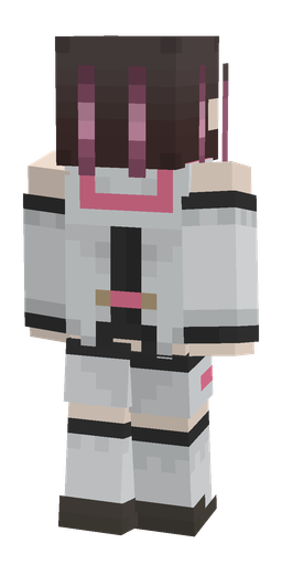 Black skin: body, back render