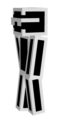 Black skin: body, left side render