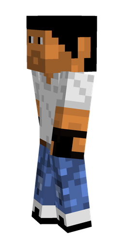 Black skin: body, left side render