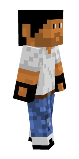 Black skin: body, right side render