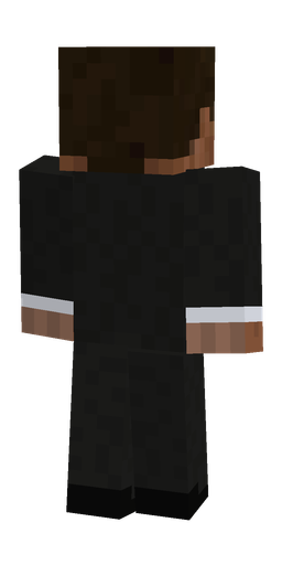 Black skin: body, back render