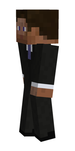 Black skin: body, left side render