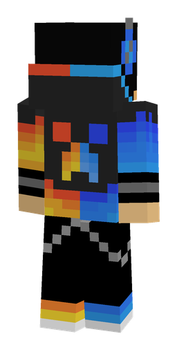 Black skin: body, back render