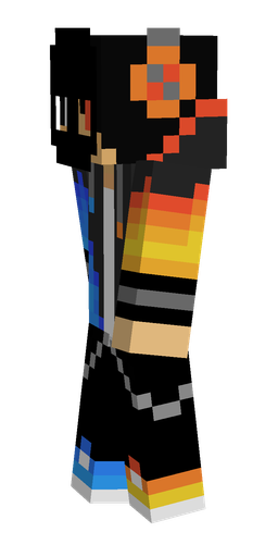 Black skin: body, left side render