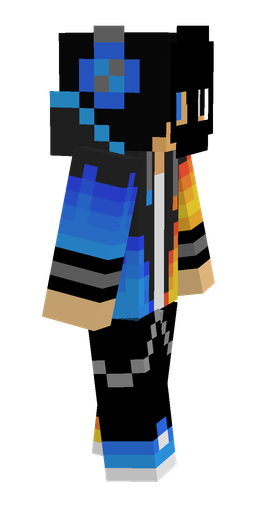Black skin: body, right side render