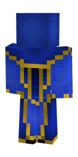 Blue skin: body, back render