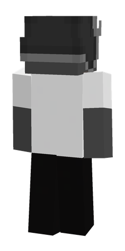 Black skin: body, back render